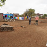 Laundry day in the yard of Baobab Guardian Evelina Tshitete, Heike Pander